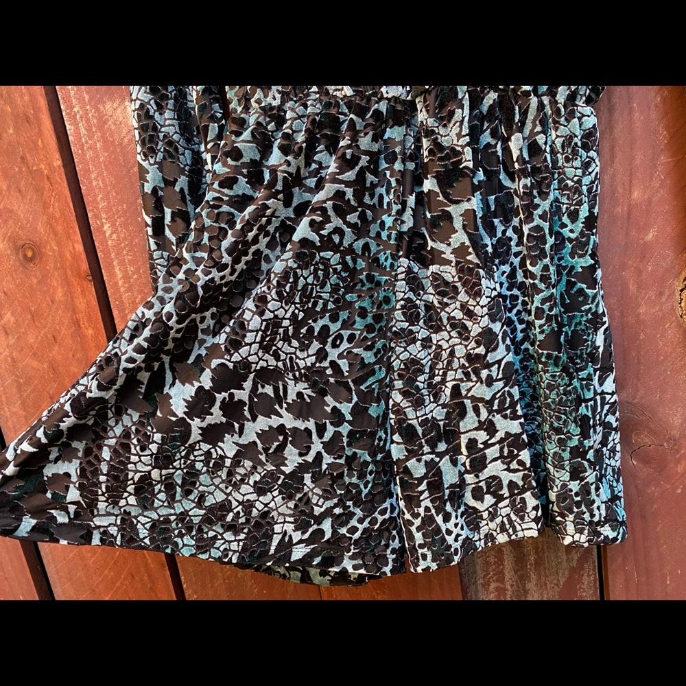 Ecote Teal Blue Leopard Print Romper - Picture 7 of 8